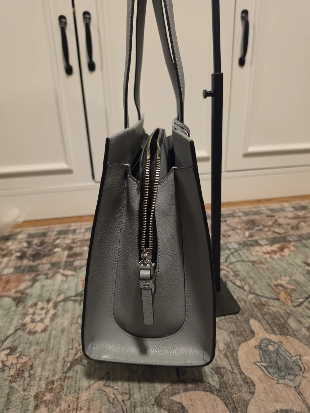 Marc Jacobs  Gray Rock Leather  Work Tote Laptop Bag